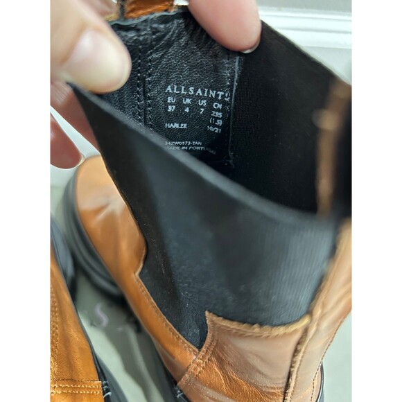 Allsaints Women's NIB Harlee Chelsea Boot size 7 Lug Sole - Picture 6 of 7